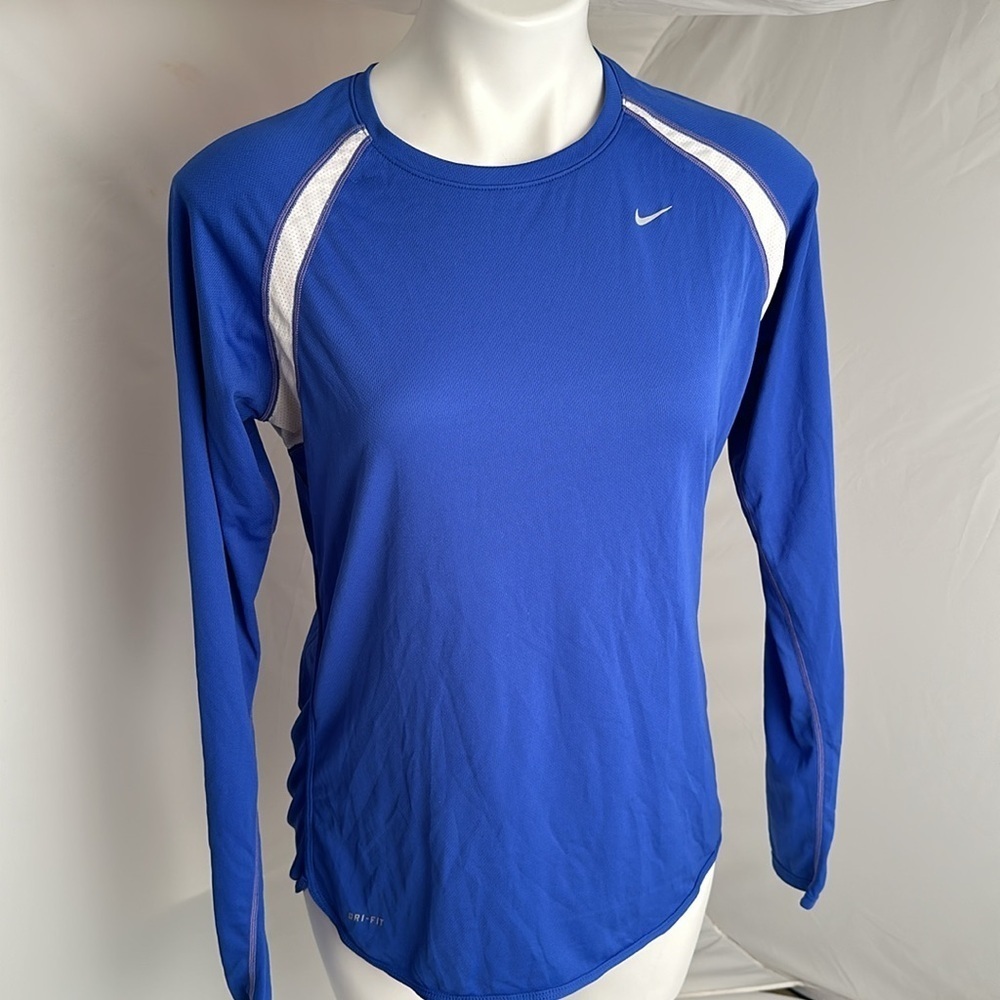 Nike DriFit royal blue long sleeve performance t-shirt